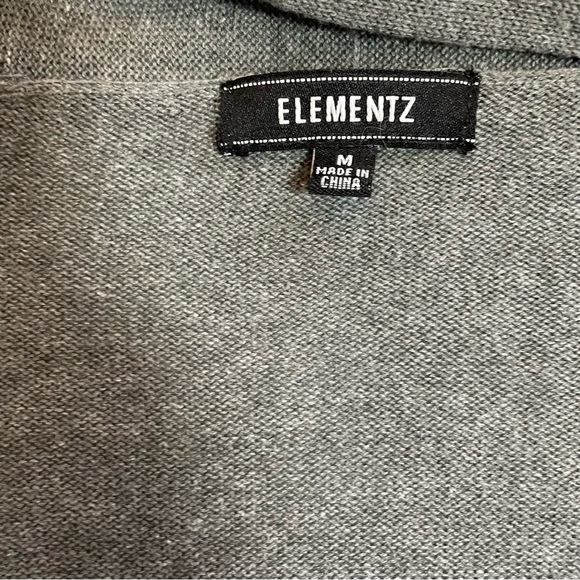 Elementz Grey Cardigan With Attached Tank Top Size M - Picture 11 of 15